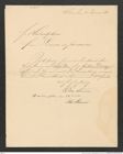 Nachlass Franz Steindachner, Empfangsbestätigung von Otto Marno an Franz Steindachner (20.01.1881), Inv.Nr. 330.01, Seite 1